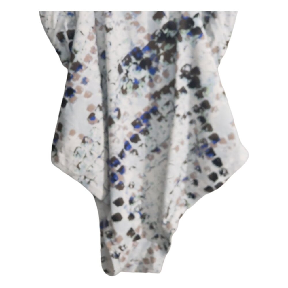 CT1902 DKNY One Piece White/Multi Swimsuit with Built in Bra 18 - Picture 6 of 6
